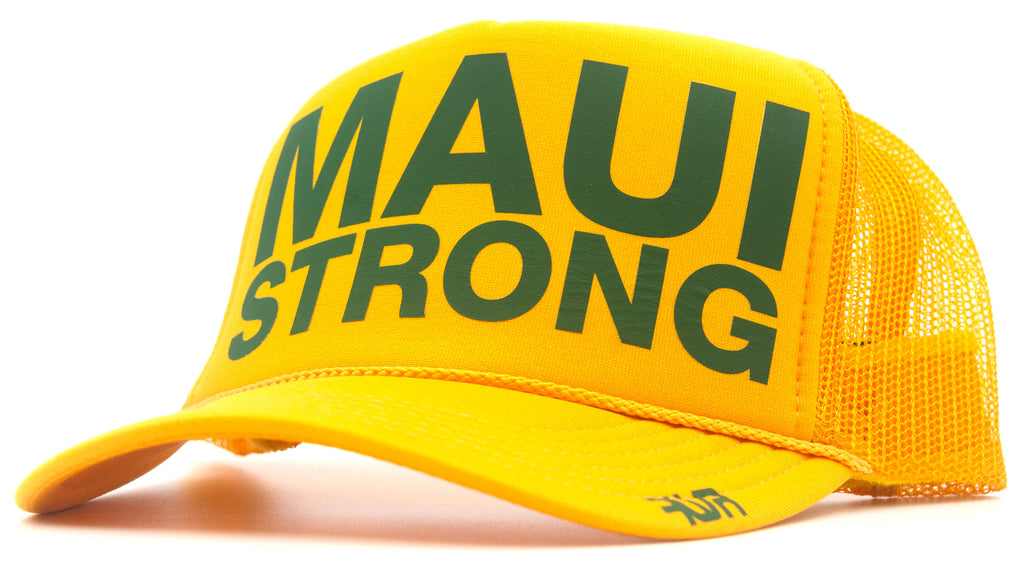#MAUISTRONG Yellow - eskyflavor hat