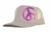 PEACE Sign White - eskyflavor Hat